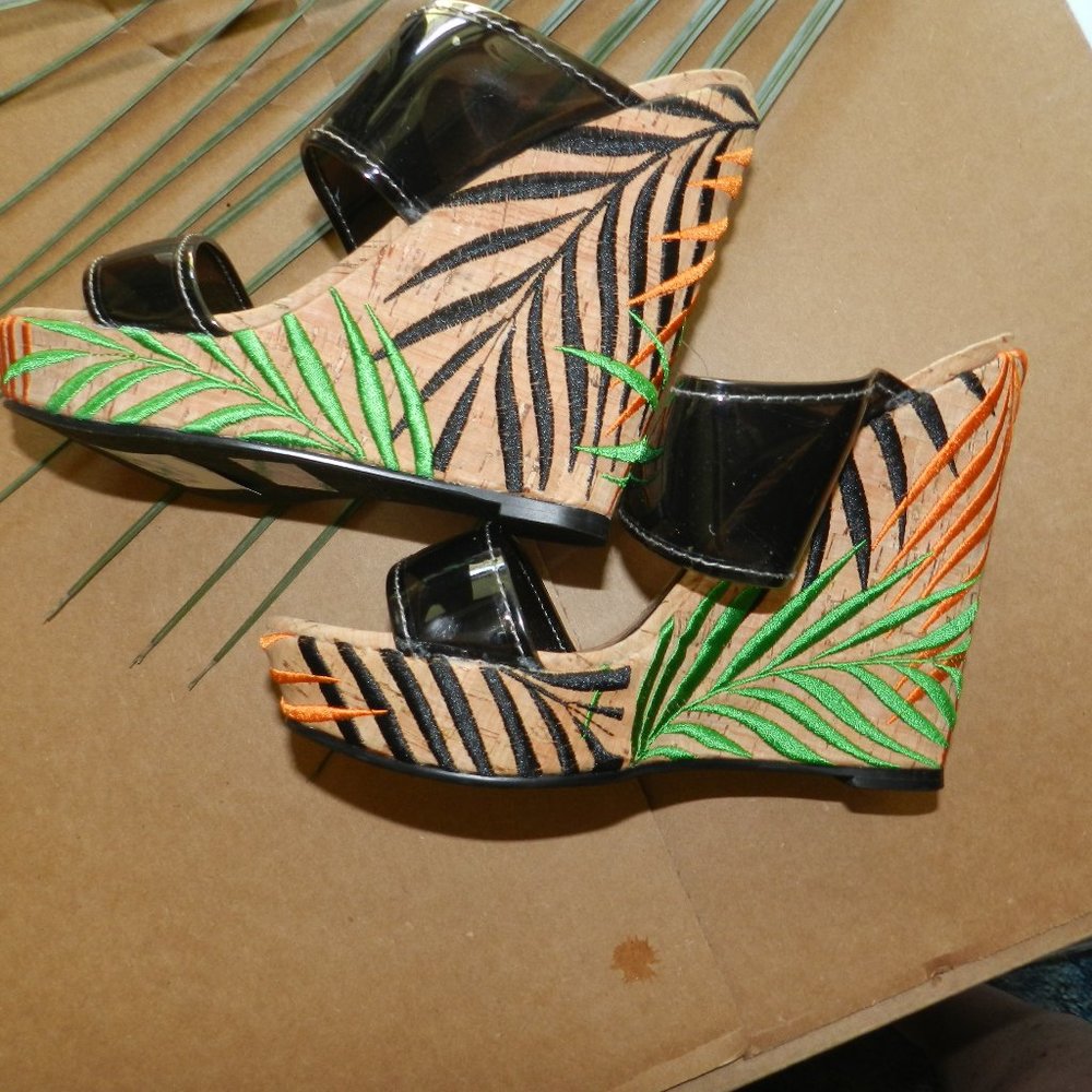 Naughty Monkey  Palmetto Platform Wedges Sandals  💥NWT!🆕FAST😮‍💨⚡🚚 - Picture 6 of 11